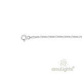 Anklet; Figaro Sterling Silver